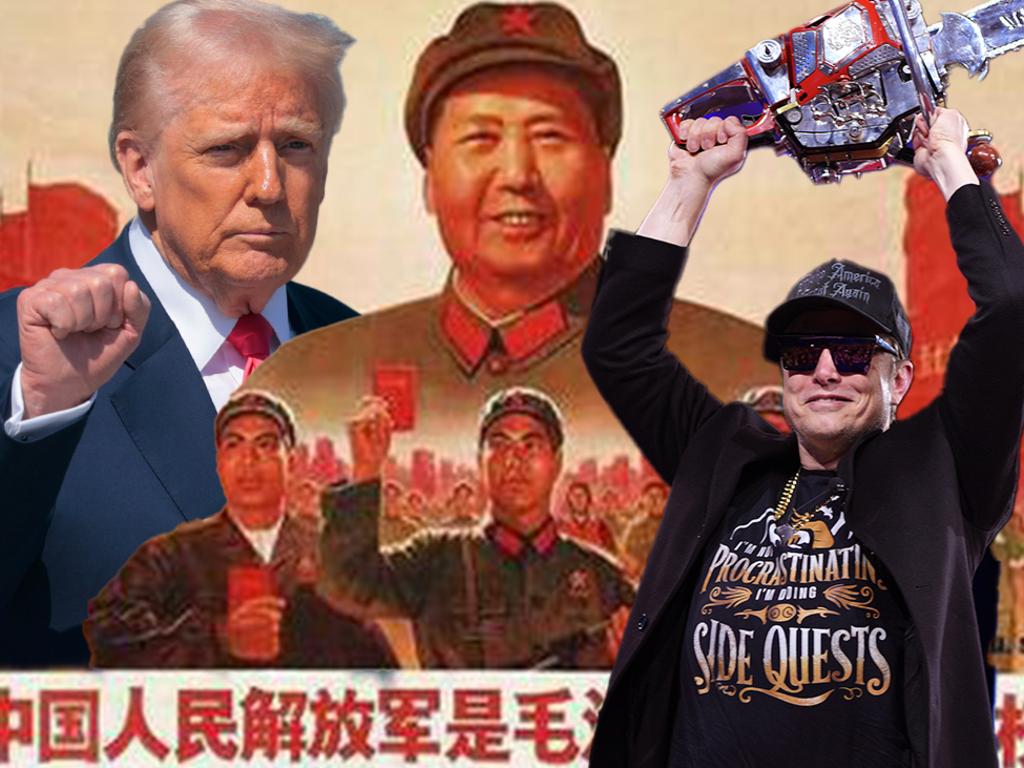 China commentators have compared Donald Trump with Mao Tse Tung and Elon Musk with Madam Mao.