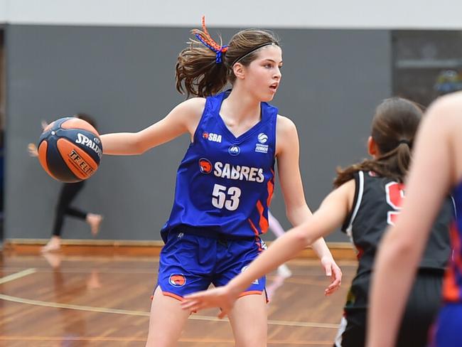 Sandringham Sabres forward Madison Ryan was one of the tournament's best. Picture: Basketball Australia