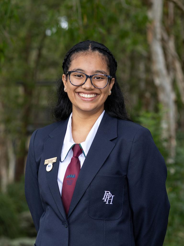 Pacific Pines State High School 2025 Captain Aliza Singh. Picture: Supplied