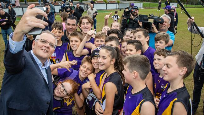 The kid who stole show at ScoMo media conference