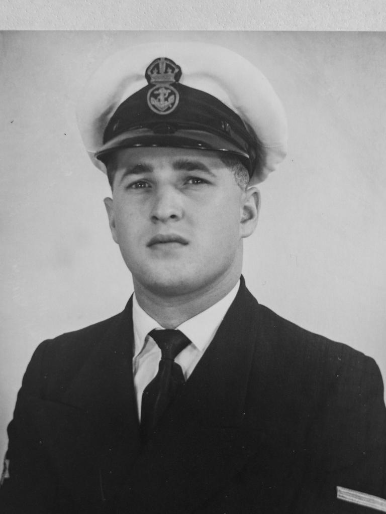 A young sailor Doug Brooks.