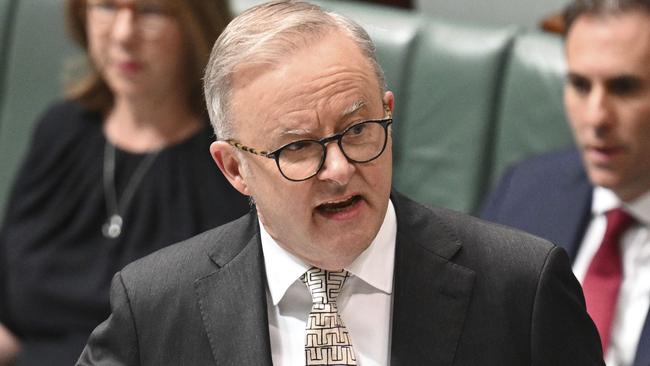 CANBERRA, AUSTRALIA, NewsWire Photos. MARCH 26, 2024: Prime Minister Anthony Albanese during Question Time at Parliament House in Canberra. Picture: NCA NewsWire / Martin Ollman