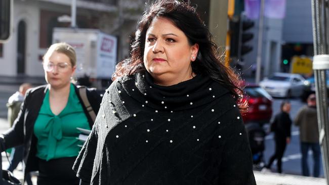 Opprobrium was dumped on Crown by Seven West Media WA chief Maryna Fewster, seen above as she heads into the Perth Casino Royal Commission. Picture: Colin Murty / The Australian