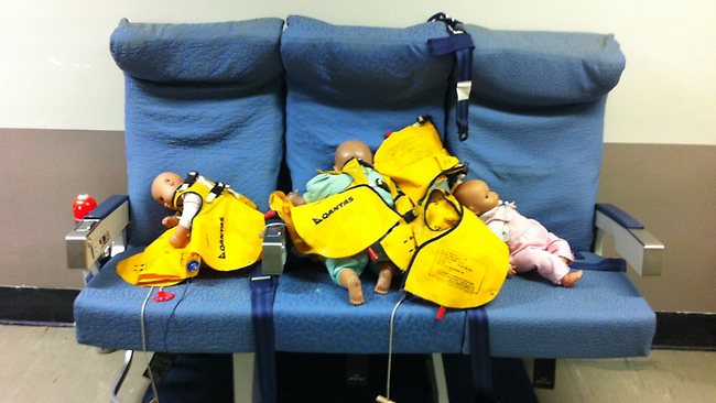 Qantas emergency training dolls