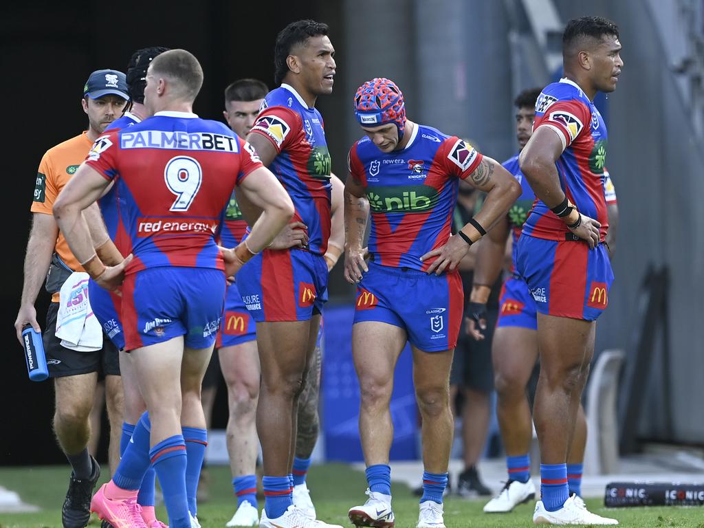 Kalyn Ponga didn't finish the game. Picture: NRL Photos