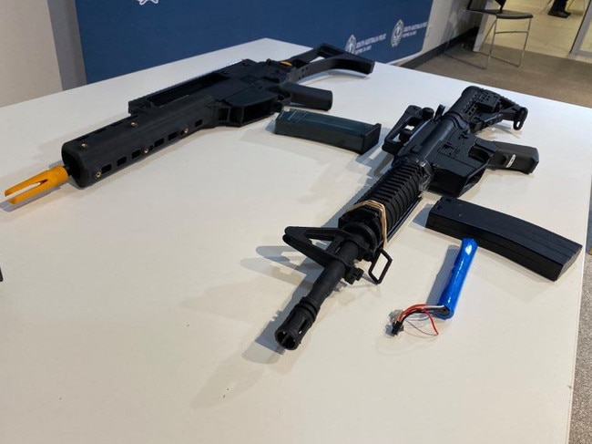 Gel blasters have officially been declared imitation firearms and owners must obtain gun licences under regulations introduced by SA Police. Picture: Gabriel Polychronis