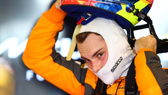 Oscar Piastri during Formula 1 testing at Yas Marina Circuit on November 22, 2022 in Abu Dhabi, United Arab Emirates. (Photo by Mark Thompson/Getty Images)