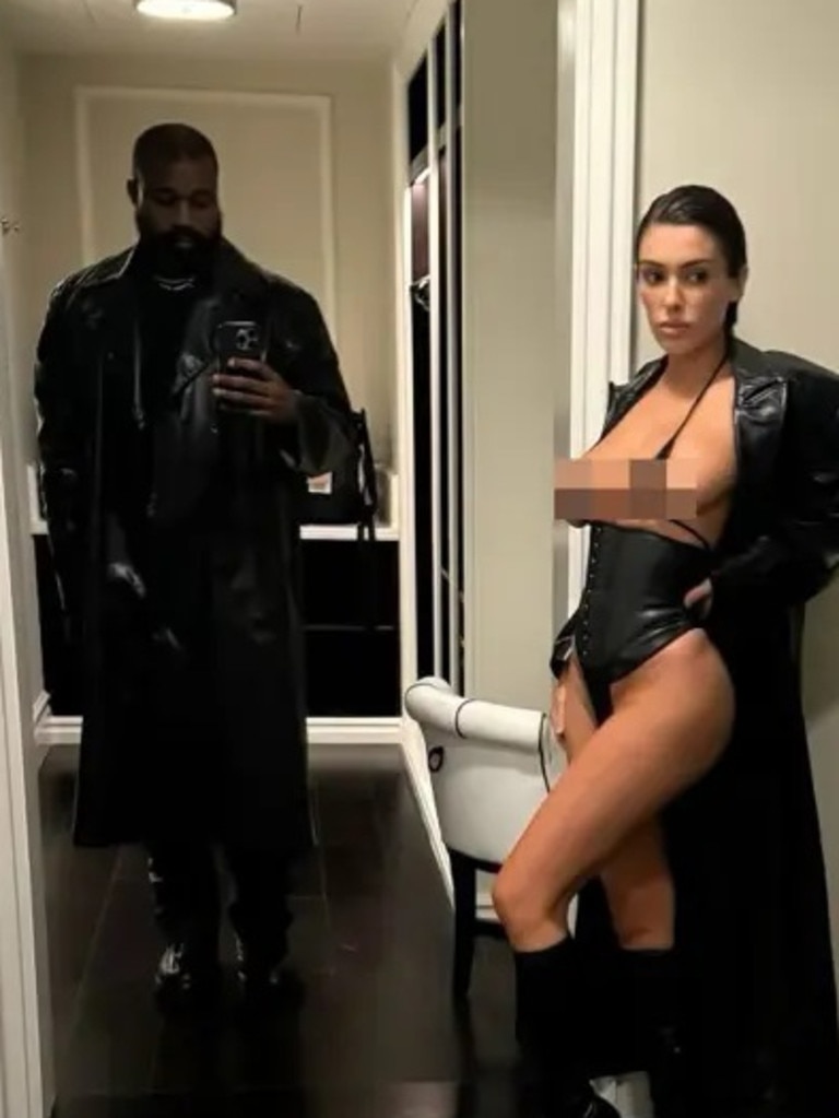 Bianca Censori and Kanye West. Picture: kanyewest/Instagram