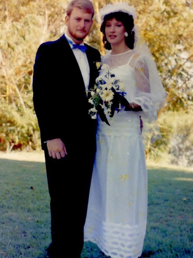 Jillian Beasley's wedding in 1987, the pair will celebrate 35 years in April.