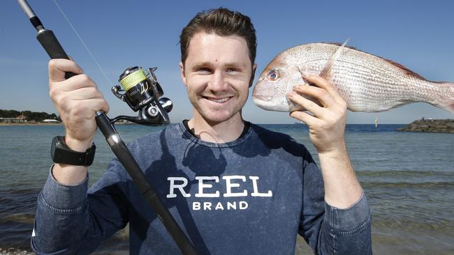 FINE FISHERMAN: Geelong star Patrick Dangerfield has made a success of his two great loves – football and fishing. Picture: DAVID CAIRD.