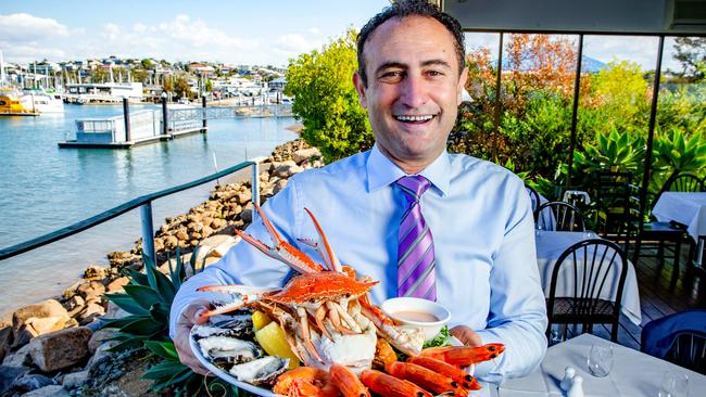 Neil Jedid after he relaunched his restaurant last year. Picture: AAP/Richard Walker