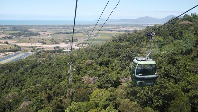 The Skyrail rainforest cableway in Cairns. PICTURE: BRENDAN RADKE