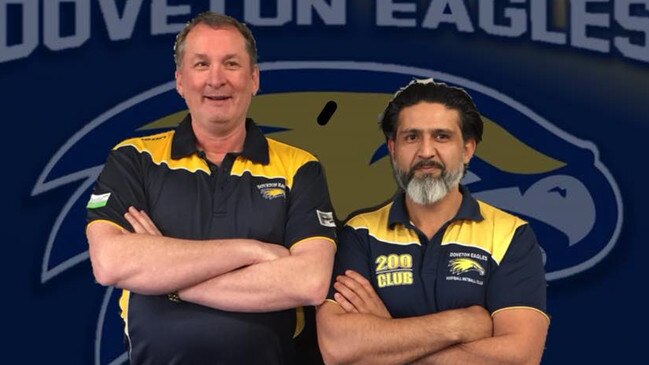 Richard Houston and Doveton Eagles president Hamayun “Hammy’’ Kazizada