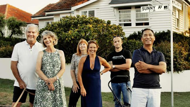 Gary, Tracey, Robyn, Hannah, Tom and Hantun of Sunny Avenue. Picture: Justine Walpole