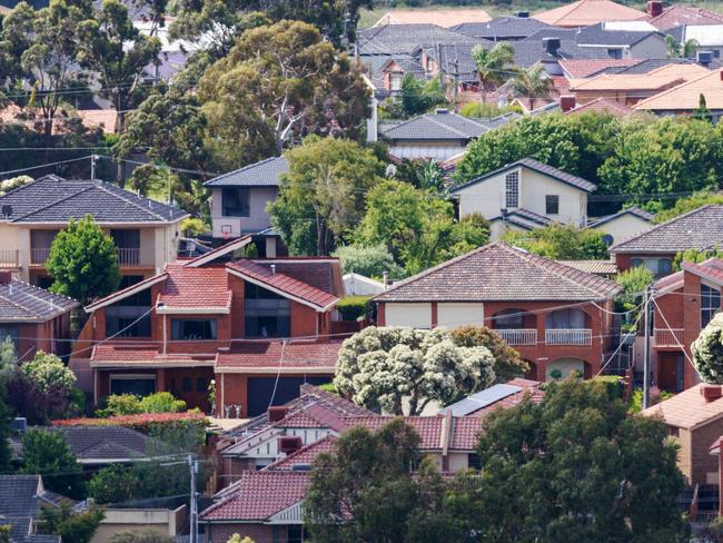 MELBOURNE, AUSTRALIA - NewsWire Photos December 8, 2022: Generic of houses in the Melbourne suburb of Reservoir. Picture: NCA NewsWire / Aaron Francis