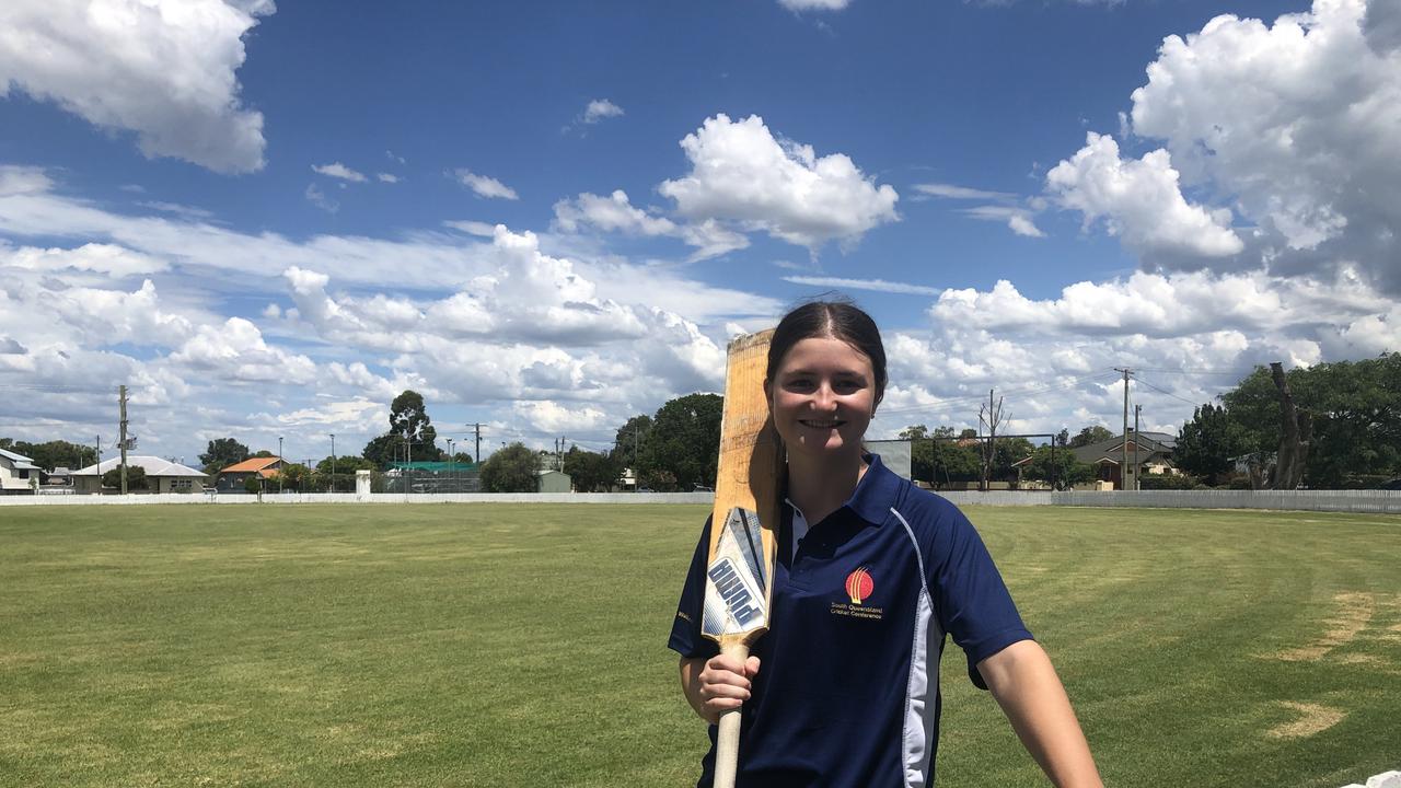 Warwick cricketer Lucy Bourke has been selected to represent Queensland Country. Photo: Sean Teuma