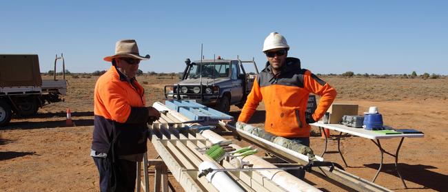 Drill samples from Havilah's Kalkaroo project in South Australia.