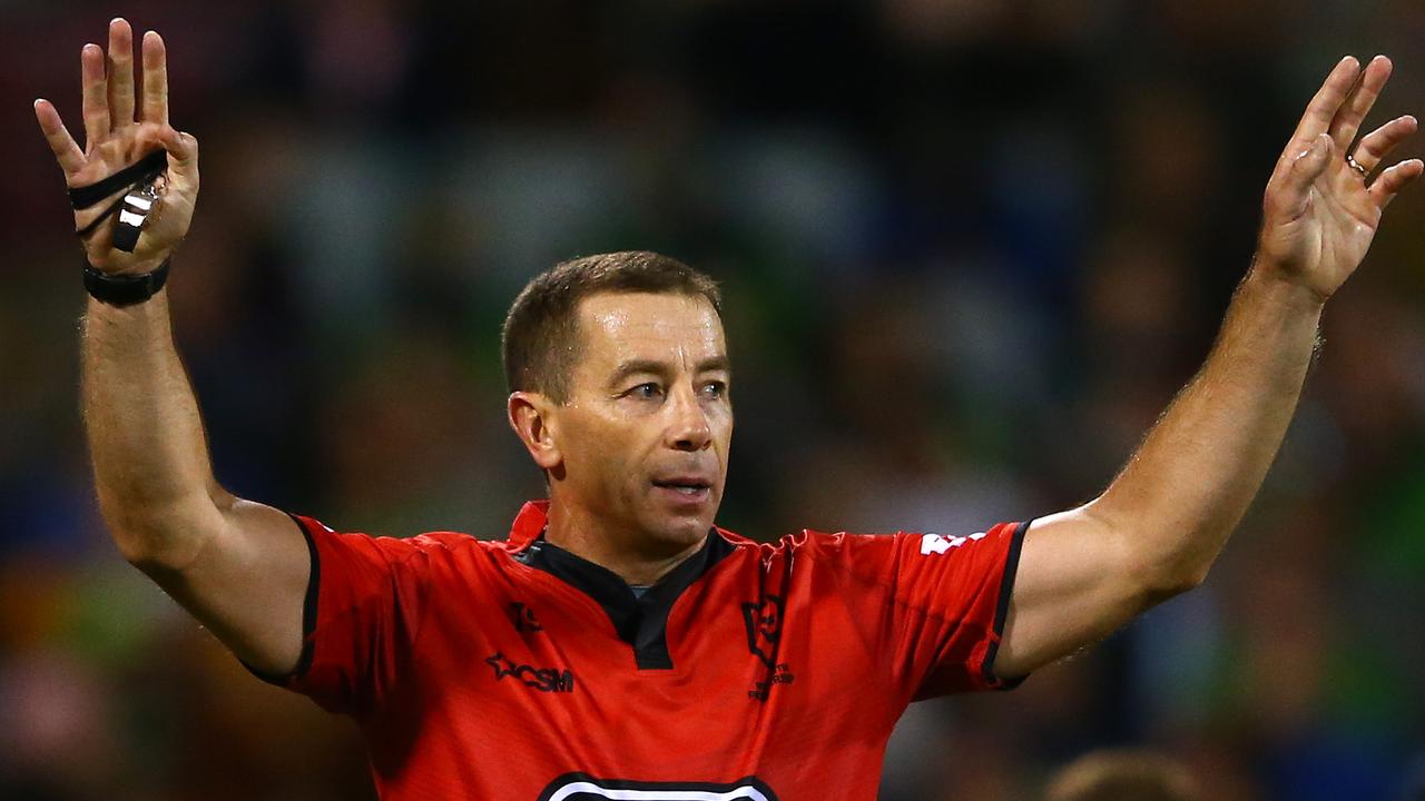 Referee Ben Cummins has the backing of the NRL. Picture: Matt Blyth/Getty Images