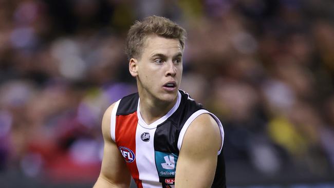 AFL Round 5.   15/04/2021. St kilda vs Richmond at Marvel Stadium, Melbourne.   Jack Lonie of the Saints    . Pic: Michael Klein