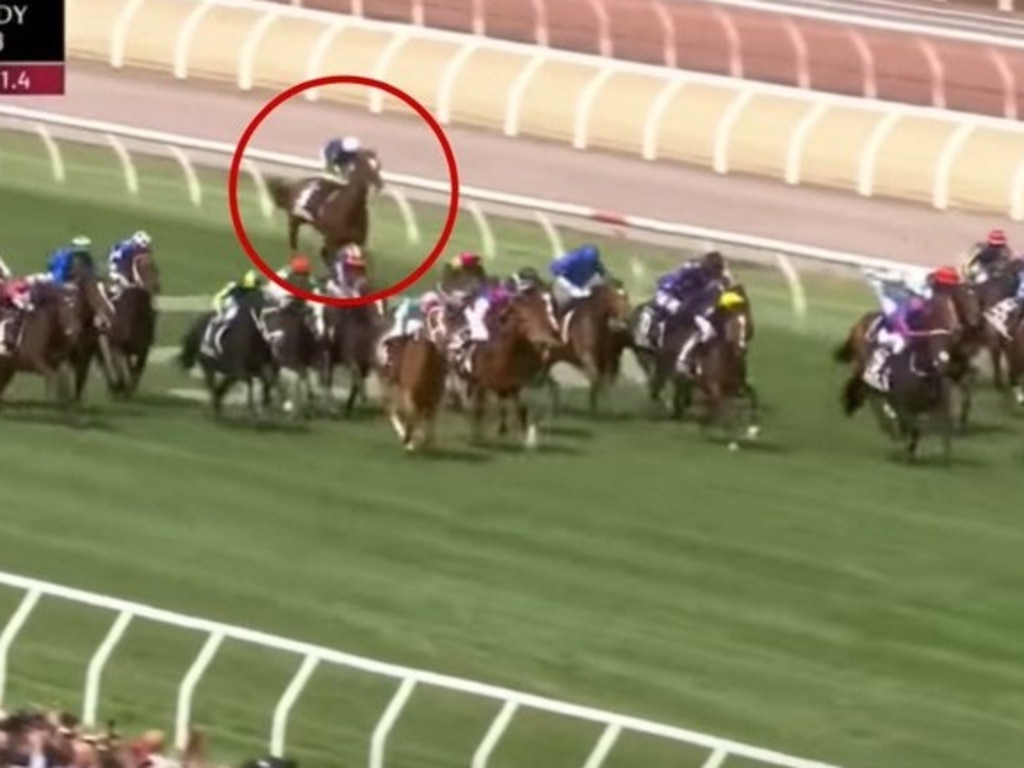 Rostropovich fell behind in the field after suffering the injury.
