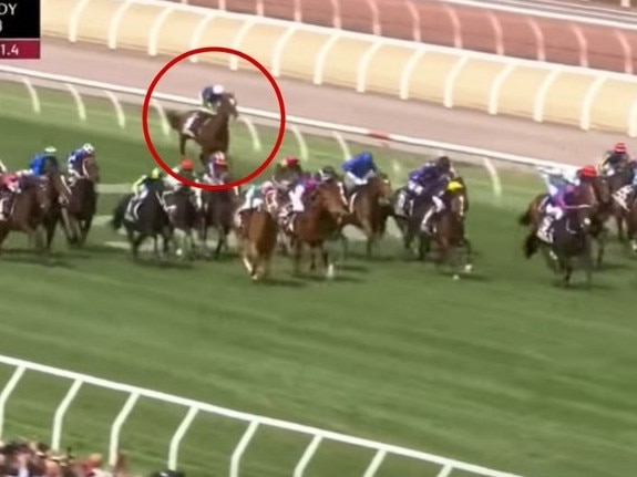 Rostropovich fell behind in the field after suffering the injury.