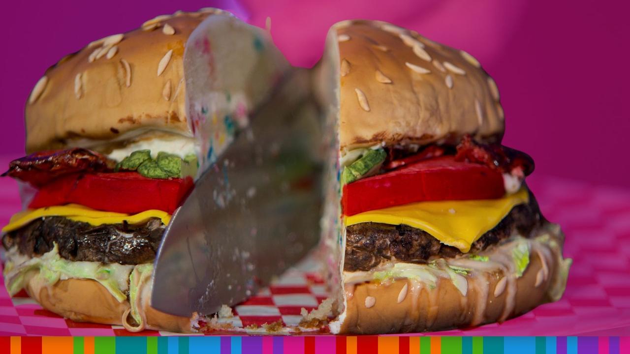 This burger is, in fact, cake. Picture: supplied.