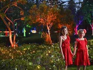 Christmas Wonderland in Nerima Gardens at Queens Park. Evie, 7 and Lucy O'Sullivan, 5. Picture: Cordell Richardson