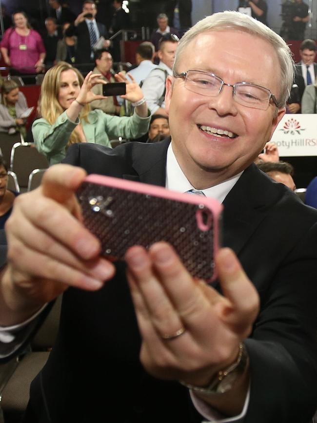 Kevin Rudd when he was prime minister in 2013. Picture: Gary Ramage