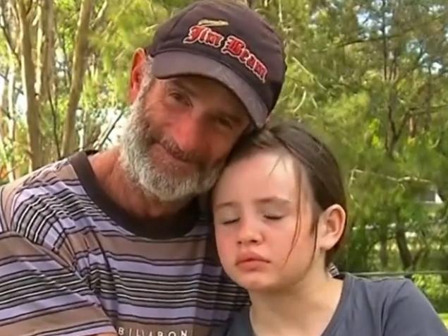 XX PICS  Screenshots of Gympie flood survivors taken from Sunrise Channel 7 XXX , Craig and his daughter Kira managed to survive two harrowing nights clinging to a tree, surrounded by flood waters after their car was swept away in the Gympie region on January 10, 2022.