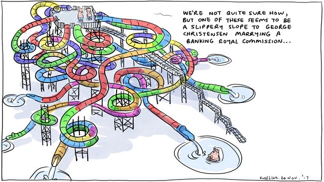 Jon Kudelka Letters page cartoon for 20-11-2017Version:  (650x366)COPYRIGHT: The Australian's artists each have different copyright agreements in place regarding re-use of their work in other publications.Please seek advice from the artists themselves or the Managing Editor of The Australian regarding re-use.