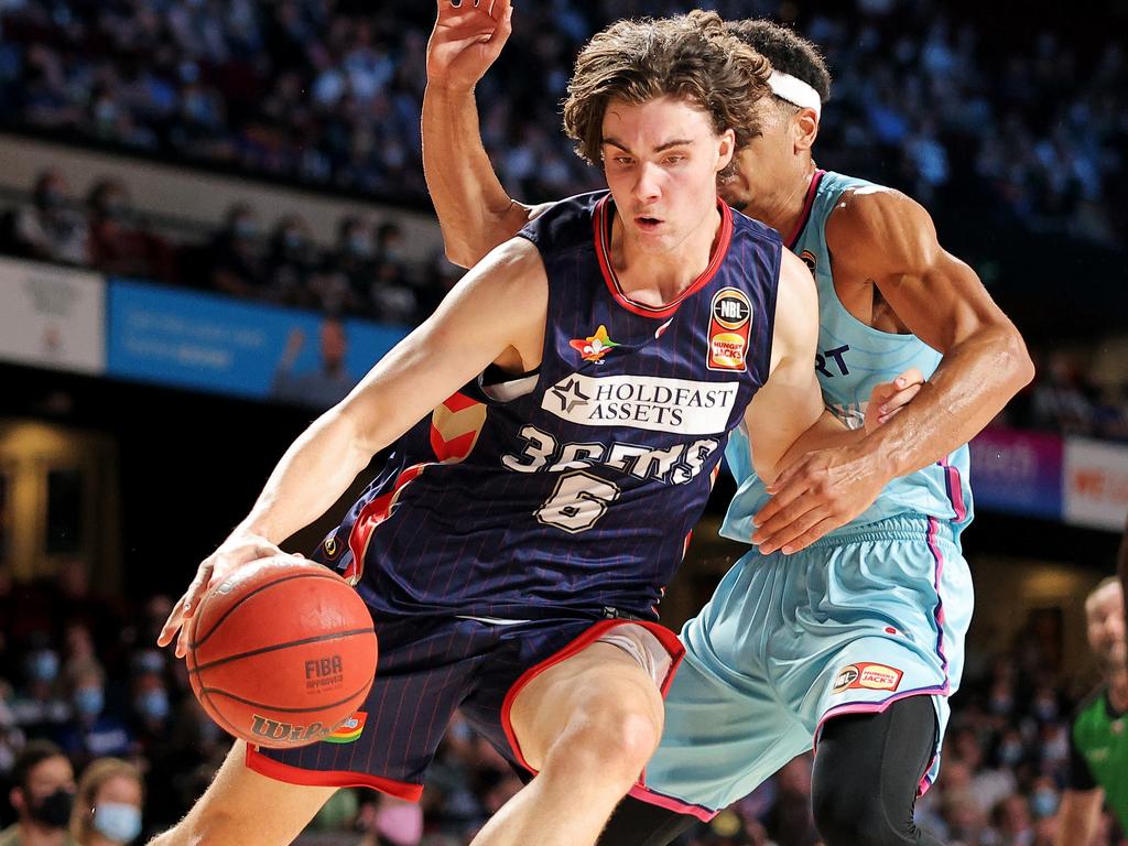 Giddey began his pro career with the Adelaide 36ers in the NBL. Picture: Getty Images