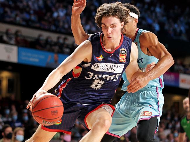 Giddey began his pro career with the Adelaide 36ers in the NBL. Picture: Getty Images