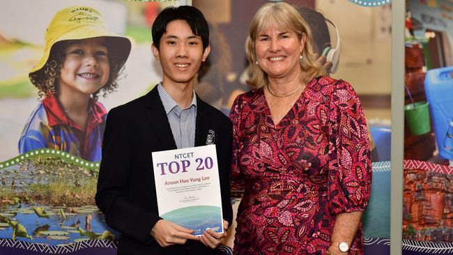 Anson Hao Yung Lee was one of the top NTCET students of 2023. Picture: Pema Tamang Pakhrin
