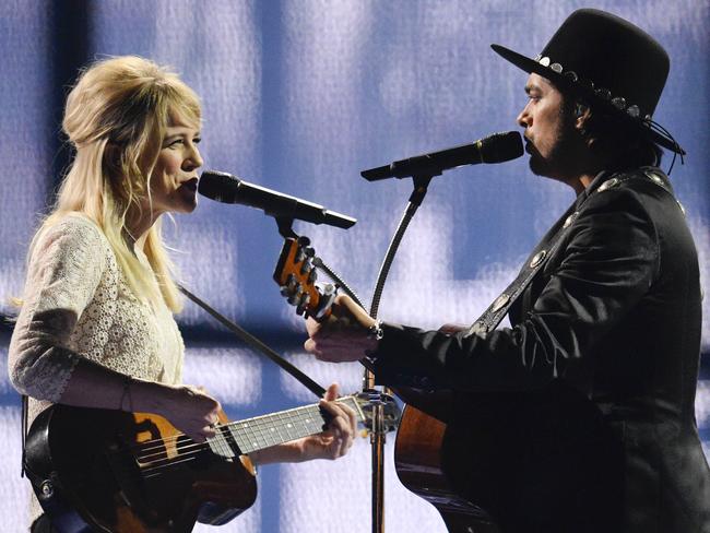 Other contenders ... the Common Linnets representing The Netherlands perform the song Calm After The Storm during rehearsal.