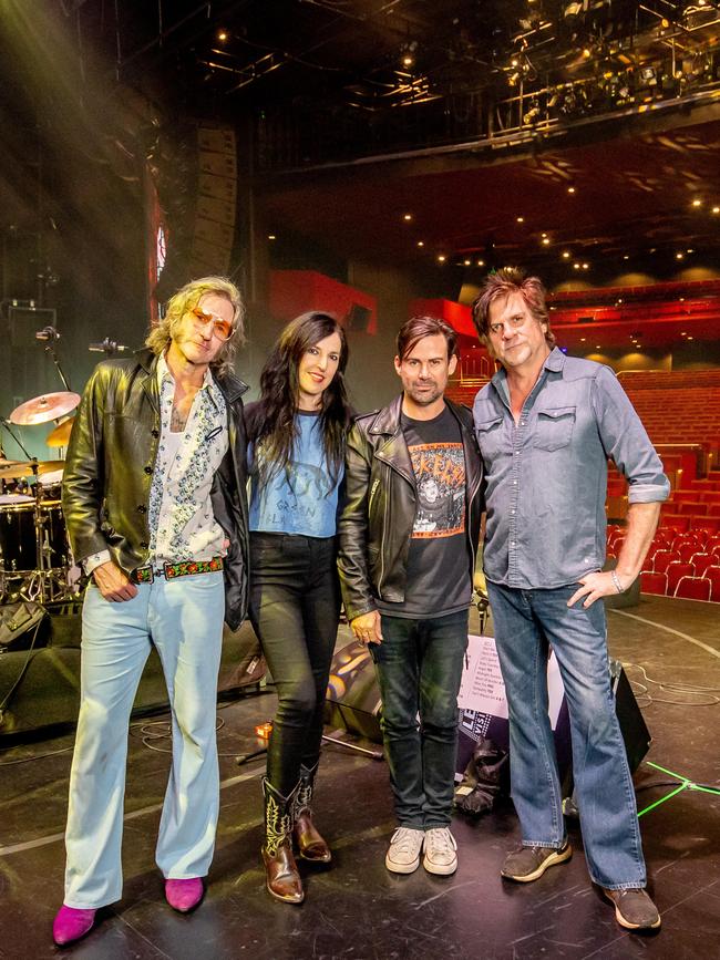 Tim Rogers, Adalita Srsen, Phil Jamieson and Tex Perkins. Picture: Luke Marsden