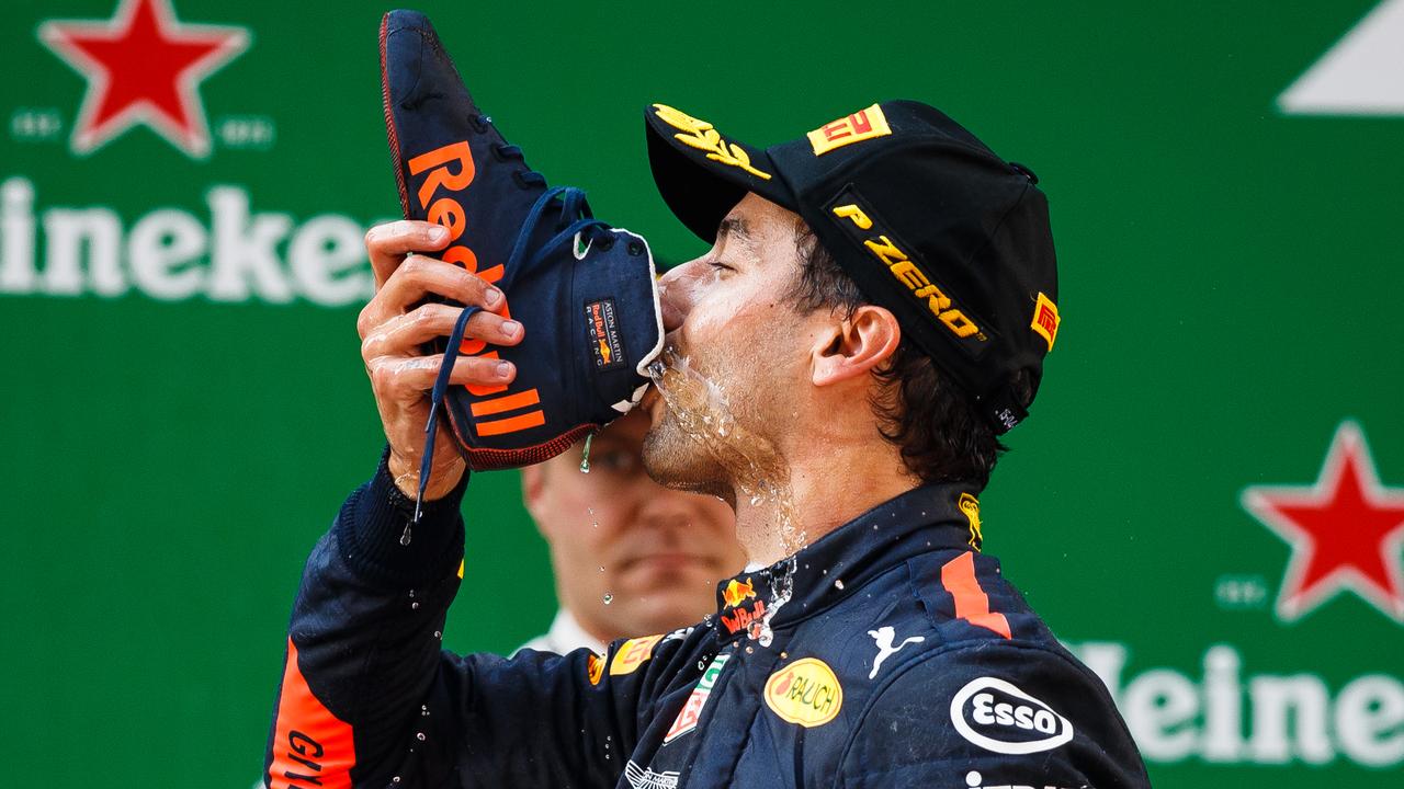 Daniel Ricciardo is contemplating ditching his famous ‘Shoey’ celebration.