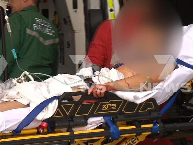 A teenager has been stabbed during a wild brawl in front of stunned customers at Elizabeth Shopping Centre, 23 October, 2024. Picture: 7 NEWS