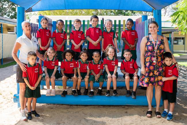 Northview State School 2022 Prep class. (L-R) Back row: Poppy, David, Quinn, Aneurin, Lemikai; front row: Spencer, Emilee, Eli, Te Wairua, Tawhiri, Myah, Ezekiel, Leo.Teacher Aide: Mrs Winner, Teacher: Miss Lee. Picture: Michaela Harlow MKY2022PREP