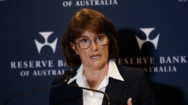 The RBA, led by Michele Bullock, is under pressure to cut interest rates further. Picture: Nikki Short/NewsWire
