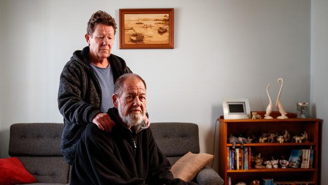 Claus Burg and his wife Lynda at their Brahma Lodge home. Picture: Matt Turner