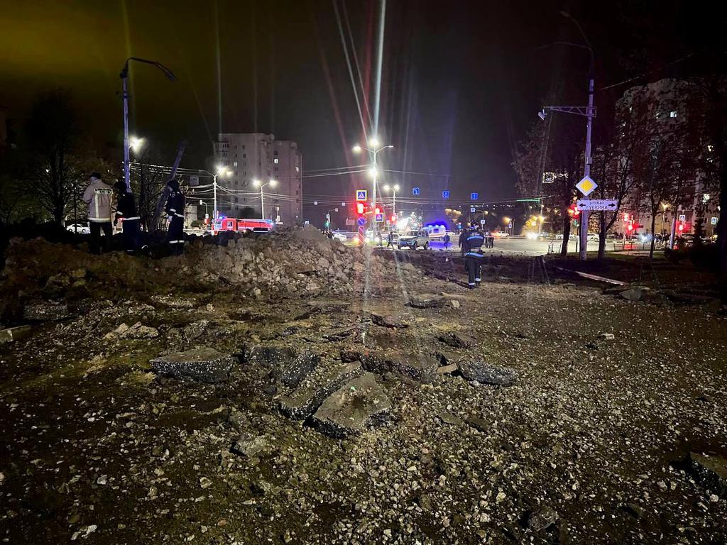 Blast Leaves ‘huge’ Crater In Russian City On Ukraine Border | News.com ...