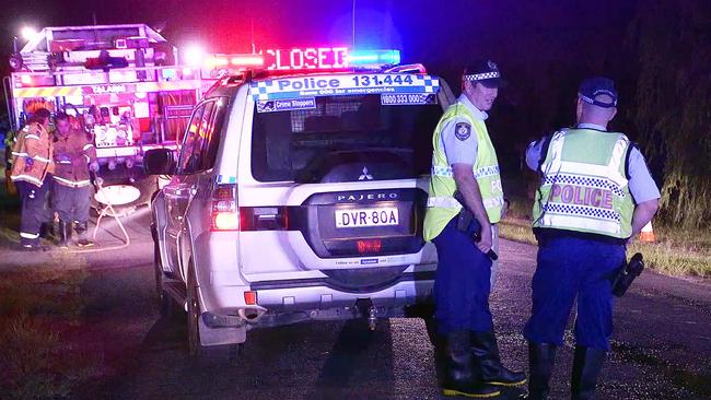 Residents evacuated after septic tanks overflowed in the Mid North Coast town of Stuarts Point. A biohazard was declared and Fire and Rescue NSW assisted residents to a nearby youth centre for decontamination. Photo courtesy of Nine News.