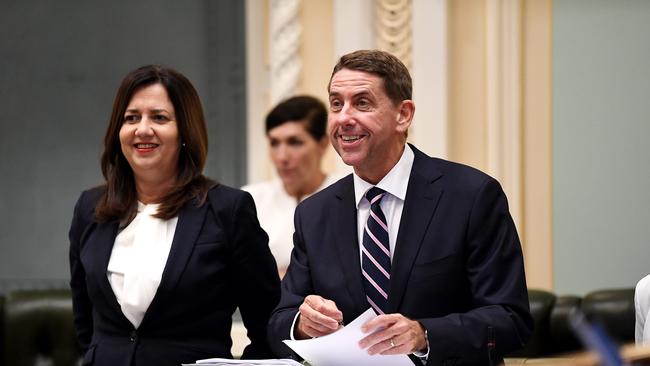 Queensland Treasurer Cameron Dick prepares to deliver his first state budget at Parliament House. Picture: NCA NewsWire / Dan Peled