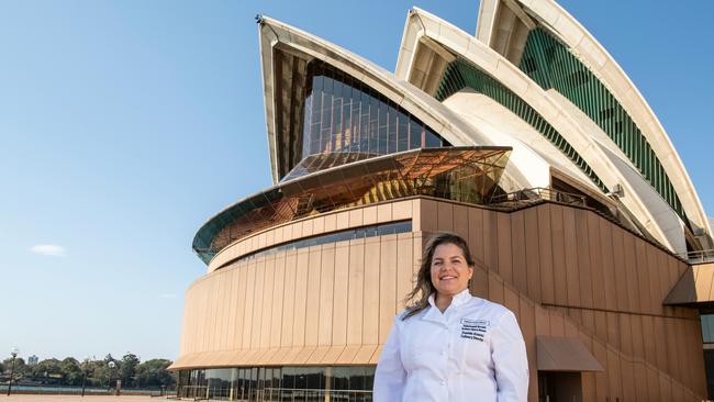 Danielle Alvarez in front of the Yallamundi Room. Picture: Alan Bens