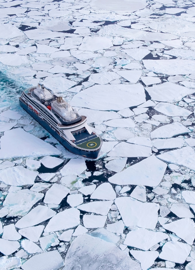 Step inside the world's first and only luxury icebreaker and