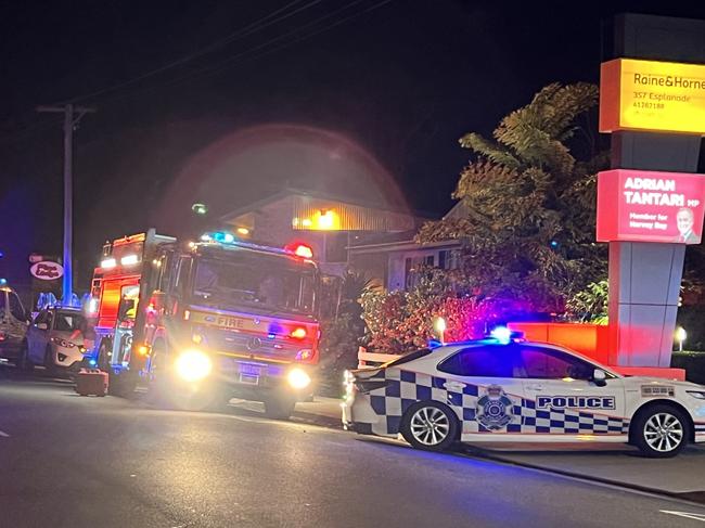 A young man has been critically injured after car crashed into a power pole at Scarness.