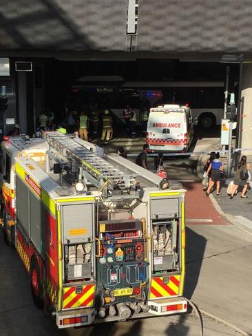 Paramedics treated six people and five of those were taken to hospital by ambulance. Picture: Twitter