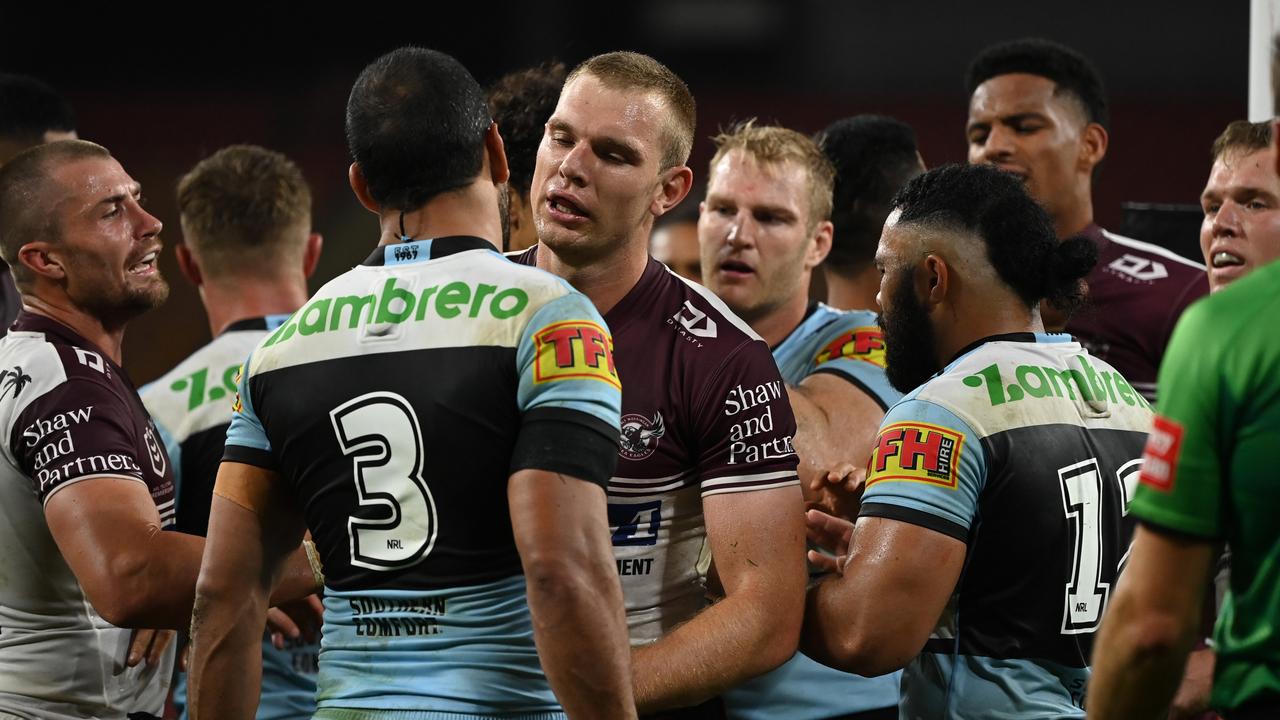 Will Chambers annoyed Manly players. Picture: NRL photos