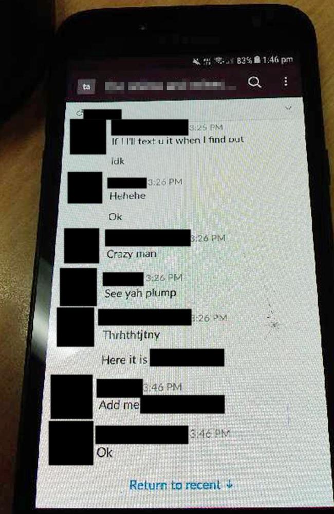 The child was lured into sending the stranger naked images of herself.