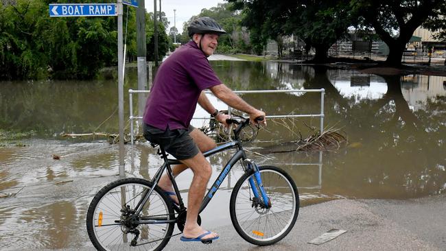 Tuesday February 4. Heavy rain causes flooding in North Queensland. Long term Giru resident Darryl Lanes. Picture: Evan Morgan